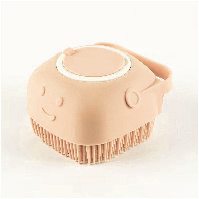 Silicone Pet Bath & Grooming Glove with Shampoo Dispenser