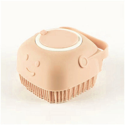 Silicone Pet Bath & Grooming Glove with Shampoo Dispenser