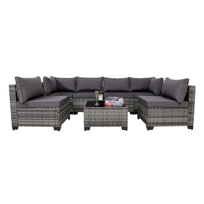 7-Piece Outdoor Rattan Patio Set