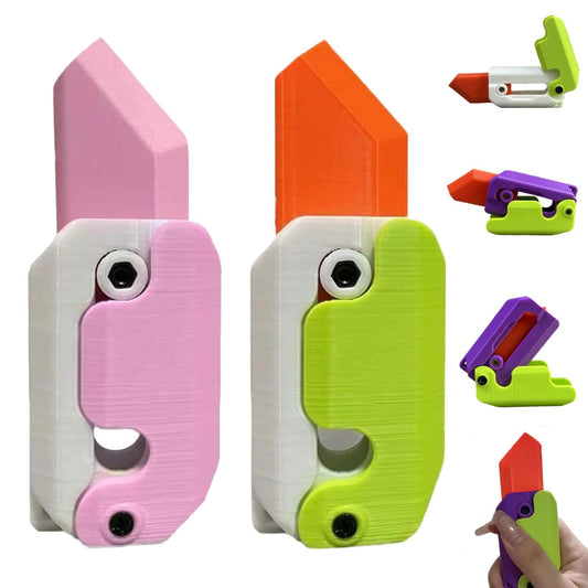 3D Printing Gravity Cube – Mini Jumping Radish Toy & Pendant for Kids