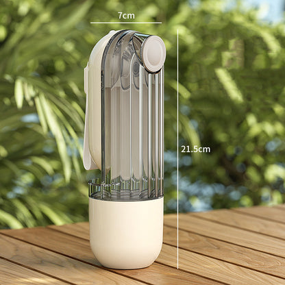 2-in-1 Pet Water & Food Cup – Portable Dog Walking Bottle with Segment Design