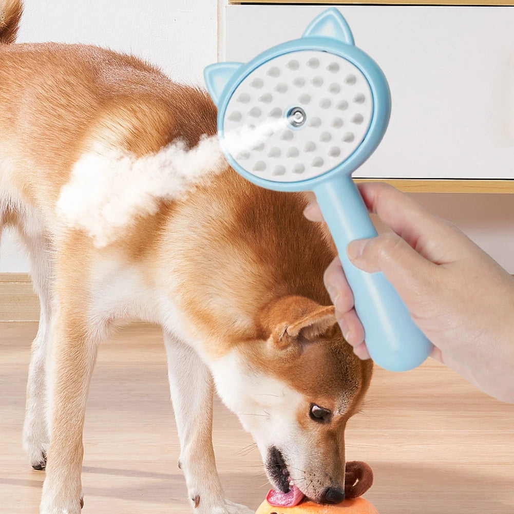 Multifunctional Pet Grooming Brush – Hair Cleaning & Mist Spray