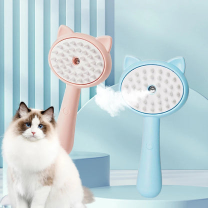 Multifunctional Pet Grooming Brush – Hair Cleaning & Mist Spray