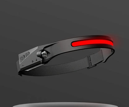 COB LED Induction Headlamp – USB Rechargeable Waterproof Camping & Hunting Light