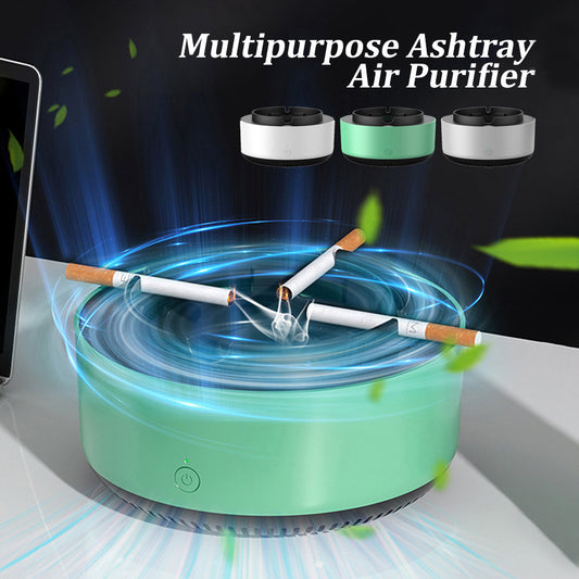 Smoke Removal Air Purification Ashtray – Automatic Anion Purifier for Home & Car