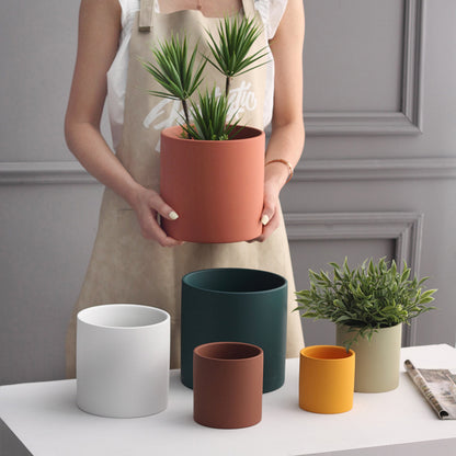 Industrial Style Ceramic Plant Po