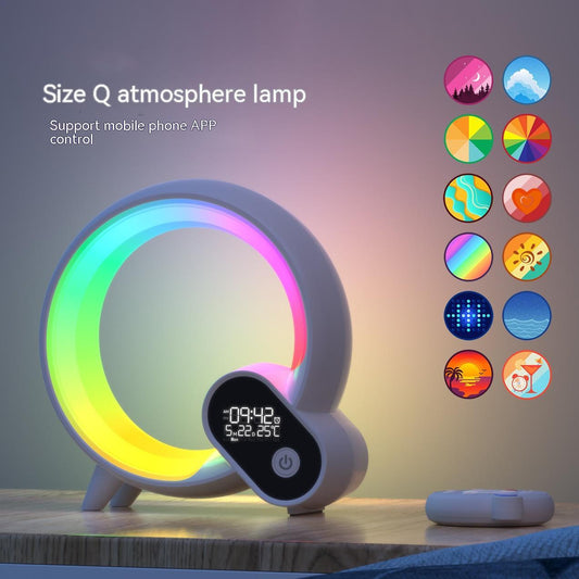 Q Light Sunrise Alarm Clock – Analog Digital Display with Bluetooth Audio