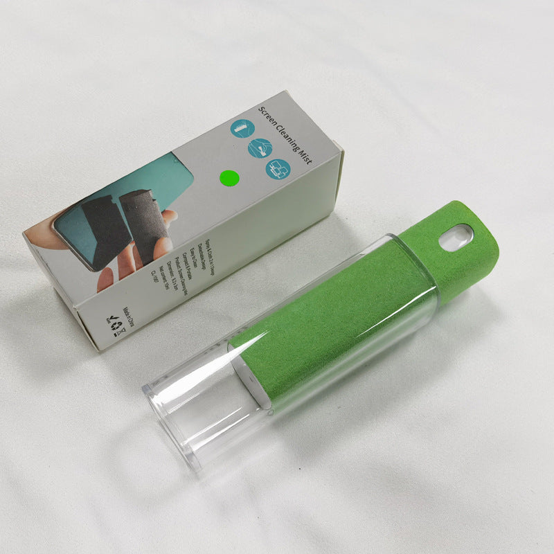 Portable Screen Cleaning Artifact – Spray Bottle with Integrated Wipe