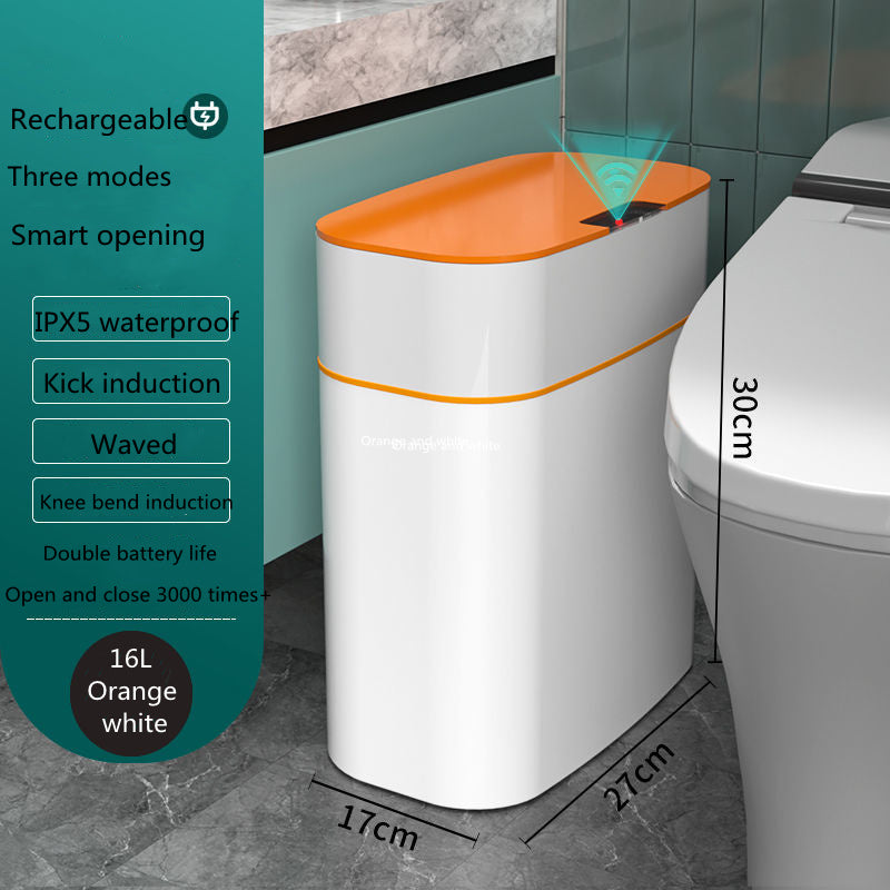 Smart Trash Can with Lid – Automatic Induction Dustbin for Bedroom, Kitchen & Car