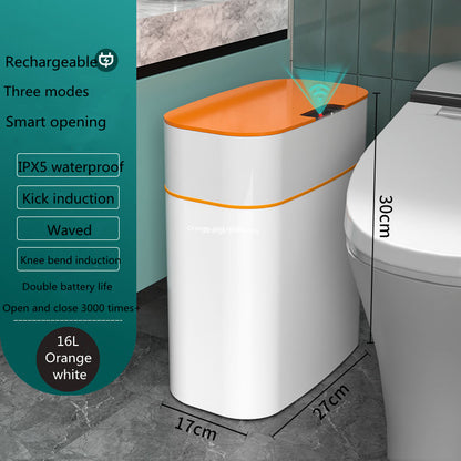 Smart Trash Can with Lid – Automatic Induction Dustbin for Bedroom, Kitchen & Car